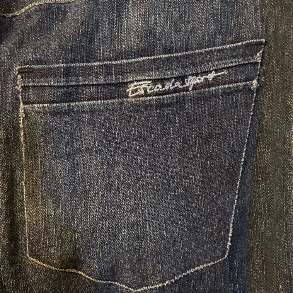Escada Dark Indigo Ankle Jeans Euro 38 US 8 - Picture 5 of 10